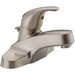 Peerless P136LF-BN-M Core Metal Pop-Up Single Handle Lavatory Faucet, 1.5 gpm at 60 psi, Brushed Nickel