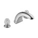 Peerless P286020 Core Two Handle Roman Tub, Chrome
