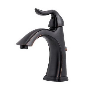 Pfister™ Santiago GT42-ST0 Professional Grade 1 Lever Handle 4 inch Deck-Mount Lavatory Faucet With Metal Pop-Up, 1.5 gpm, Tuscan Bronze