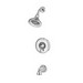 Pfister™ Portola R89-8RP Professional Grade 1 Lever Handle Tub & Shower Trim, 2.5 gpm, Chrome