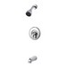 Pfister™ Serrano R89-8SR Professional Grade 1 Lever Handle Tub & Shower Trim, 2.5 gpm, Chrome