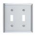 Pass & Seymour® SS2 2-Gang Standard-Size Wallplate, 4.5 inch x 4.563 inch