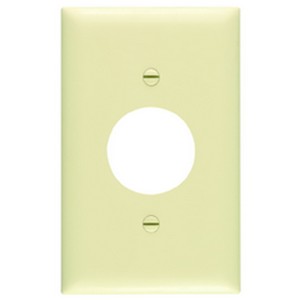 Pass & Seymour® TP7 1-Gang Standard Size Unbreakable Wallplate, 4.6875 inch x 2.9375 inch, Ivory