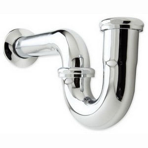 Watts 17 ga Budget P-Trap, 1-1/4 inch, Chrome Plated