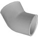 45 Deg SCH 40 PVC Elbow, 1-1/2 inch x 1-1/2 inch, Socket x Socket