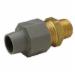 Quik-Tite QACA33M CPVC Brass Lead Free Adapter, 1/2 inch x 1/2 inch, MNPT x MNPT
