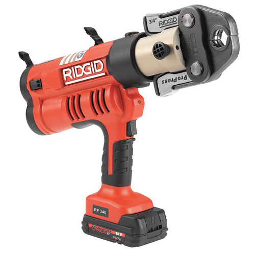 Ridgid&reg; RP 340 Battery Press Tool Kit With 1/2 inch - 2 inch ProPress Jaws