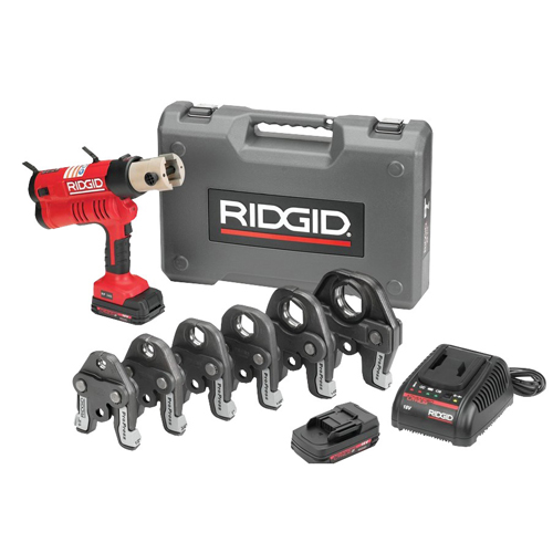 Ridgid&reg; RP 340 Battery Press Tool Kit With 1/2 inch - 2 inch ProPress Jaws