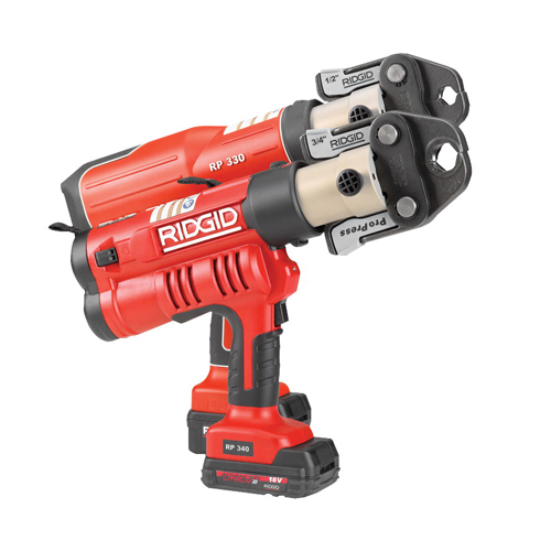 Ridgid&reg; RP 340 Battery Press Tool Kit With 1/2 inch - 2 inch ProPress Jaws