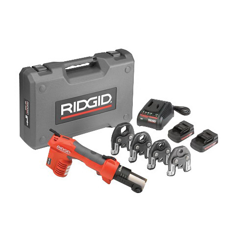 Ridgid&reg; RP 200-B Battery Press Tool Kit With 1/2 inch - 1-1/4 inch ProPress Jaws