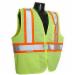 Radians SV22-2 Class 2 100% Polyester Mesh Safety Vest with Two-Tone Trim, Large, Lime Green