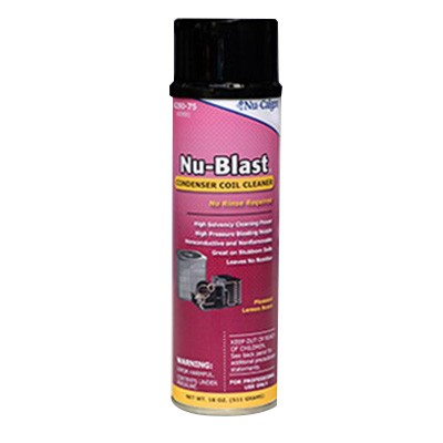 Nu-Blast&reg; Condenser Coil Cleaner, 18 oz, Aerosol, Clear