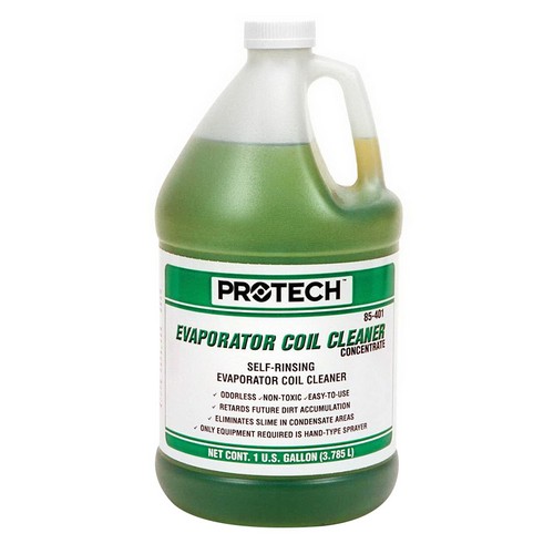 Protech Evaporator Coil Cleaner, 1 gal, Bottle, Green; 4/Case