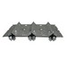 Protech&reg; AS-60993-03 Three Burner Halves Assembly, Length: 5.6 inch L x 3.1 inch W x 8.7 inch H