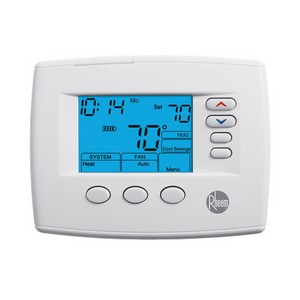 Rheem 200 LCD Multi-Stage 5/1/1 Day 2 Heat/2 Cool, 3 Heat/2 Cool Heat Pump Programmable Thermostat