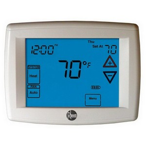 Rheem 500 High Definition 5/2 or 7 Day 2 Heat/2 Cool, 4 Heat/2 Cool Heat Pump Communicating Programmable Thermostat