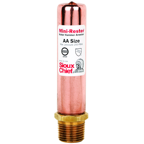 Sioux Chief&reg; MiniRester&trade; Lead-Free Water Hammer Arrester, 1/2 inch, MIP