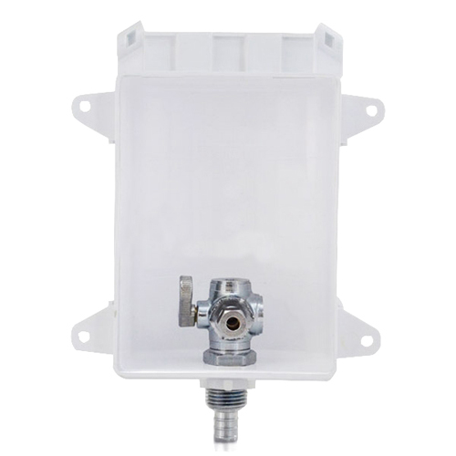 Sioux Chief&reg; OxBox&trade; Durable ABS Lead-Free Ice-Maker Outlet Box, 1/2 inch PEX x 1/4 inch Compressor