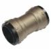SharkBite&reg; SB0135 DZR Brass Coupling, 1-1/4 inch x 1-1/4 inch, Push-Fit x Push-Fit