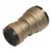 SharkBite&reg; SB015441 DZR Brass Reducing Coupling, 2 inch x 1-1/2 inch, Push-Fit x Push-Fit