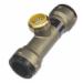 SharkBite&reg; SB03414128 DZR Brass Lead Free Tee, 1-1/2 inch x 1-1/2 inch x 1 inch, Slip x Slip x Slip