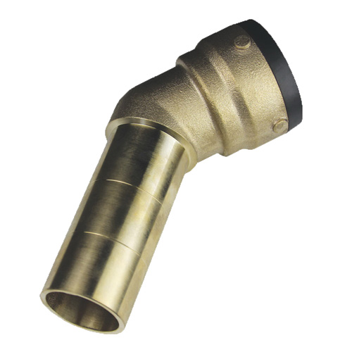 SharkBite&reg; 2XL 45 Deg. Brass Lead-Free Street Elbow, 2 inch x 2 inch, Push-Fit x Push-Fit