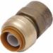 SharkBite&reg; U110 DZR Brass Reducing Adapter, 1/4 inch x 1/2 inch, Push-Fit x MNPT