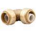 SharkBite U244 DZR Brass Elbow, 1/4 inch x 1/4 inch, Push-Fit x Push-Fit