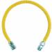 BrassCraft&reg; CSSC54 304L Stainless Steel Gas Connector With Fittings, 1/2 inch FIP x 1/2 inch MIP x 24 inch Length, Polymer Blend Coated