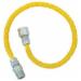 BrassCraft&reg; CSSL54 304L Stainless Steel Gas Connector With Fittings, 1/2 inch FIP x 1/2 inch MIP x 24 inch Length, Polymer Blend Coated