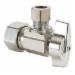Brass Craft KTCR14 Quick Turn Straight Stops, 1/2 inch x 3/8 inch O.D., Compression x Compression, Chrome Plated