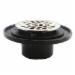 Braxton Harris Inside Caulk Cast Iron Shower/Floor Drain With Chrome Plated Cast Brass Strainer, 2 inch IPS, Chrome Plated