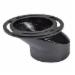 Offset 4-Way Cast Iron Closet Flange, 4 inch