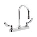 DELTA&reg; 26C3944 Sink Faucet, 1.5 gpm, 8 in Center, Chrome Plated, 2 Handles, Import, Commercial