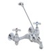 DELTA&reg; 28T9 Service Sink Faucet, 5.2 gpm, 8 in Center, Rough Chrome, 2 Handles, Wall Mount, Import, Commercial
