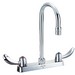 DELTA&reg; 26C3942 Sink Faucet, 1.5 gpm, 8 in Center, Chrome Plated, 2 Handles, Import, Commercial
