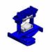Holdrite&reg; 257-P Isolated Nylon Strut Clamp With Pads, 3/8 - 1 inch CTS, Blue