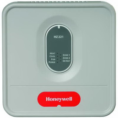 Honeywell HZ221 TrueZone&reg; 2-Zone Control Panel, 24VAC, 2H/1C