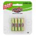 Interstate Batteries DRY0035 AAA Alkaline Batteries, 1.5V, 1155mAh; 4/Pack
