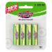 Interstate Batteries DRY0030 AA Alkaline Batteries, 1.5V, 2650mAh; 4/Pack