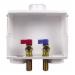 IPS Dual-Drain Washing Machine Outlet Box with Quarter Turn Valve, 1/2 inch, Sweat