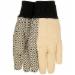 Midwest Knit Wrist 100% Cotton Canvas Glove with Dot, White