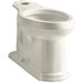 Kohler K-4397 Devonshire® Comfort Height 12 inch Rough-In ADA Vitreous China Elongated Front Toilet Bowl, Almond