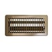 Metal-Fab Steel Stamped Floor Register, 4 inch x 12 inch, Brown