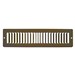 Metal-Fab Toe Space Grille, 12 inch x 2 inch, Brown