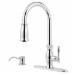 Price Pfister&trade; Ashfield&trade; GT529 1-Handle Professional Grade Deck-Mount Pull-Down Kitchen Faucet, 1.75 gpm, Polished Chrome