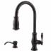 Price Pfister&trade; Ashfield&trade; GT529 1-Handle Professional Grade Deck-Mount Pull-Down Kitchen Faucet, 1.75 gpm, Tuscan Bronze