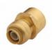 SharkBite&reg; U068 Chrome Plated Forged Brass Reducing Connector, 1/2 inch x 3/4 inch, FNPT x FNPT