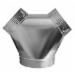 Snappy&reg; 272 Galvanized Steel Bullhead Wye, 10 inch x 8 inch x 8 inch