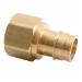 ProPEX&reg; Q4571010 Brass Adapter, 1 inch x 1 inch, PEX Barb x FNPT; 10/Pack